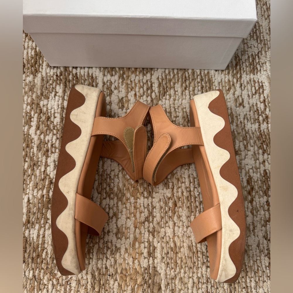 Ancient Greek Sandals Salamina Nappq Natural Sandals Sz 8 - Picture 9 of 13